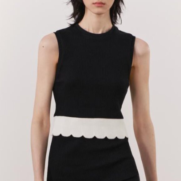 Zara Mixed Ribbed Top - Picture 2 of 6